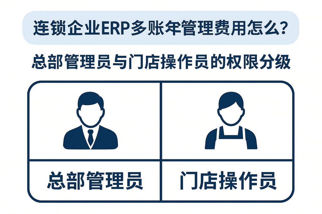  连锁企业ERP多账号管理费用怎么算？总部管理员与门店操作员的权限分级  